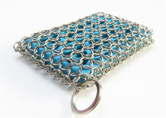 Soap Shape Silicone & Chainmail Scrubbing Pad