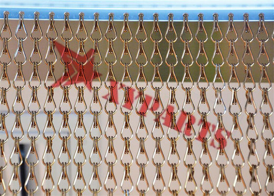 Various Color Aluminum Chain Fly Screen For Hotel Divider