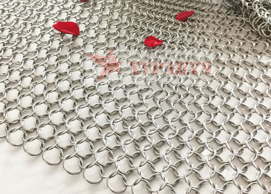 Architectural Structure ChainMail Ring Mesh For Room Dividers