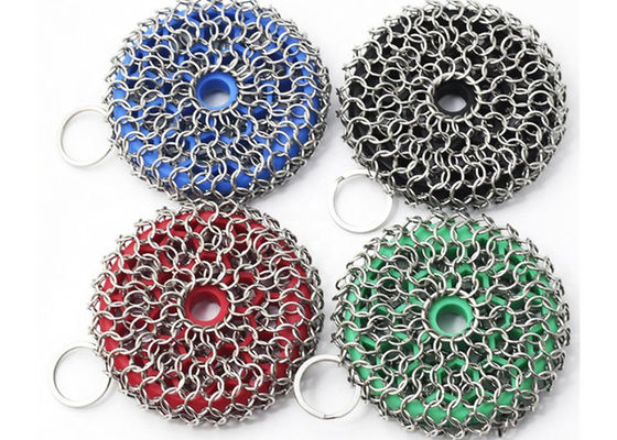 Soap Shape Silicone & Chainmail Scrubbing Pad