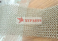 Carbon Steel Metal Drapery Round Ring Mesh For Shopping Mall Decoration