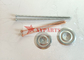 10ga Copper/Zinc Plating Mild Steel CD Spot Welding Pins With Dome Cap Washer