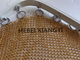 Hanging Frame Type Electroplating Metal Ring Mesh Chainmail Round Decorative Partition