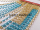 300mm Length Metal Chain Curtain Hanger Frame Type Outer Door Mesh Different Patterns