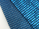 Shiny Blue Aluminum Oem Metal Sequin Mesh Chain Mail Fabric Metallic Sequin Tablecloth