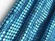 Shiny Blue Aluminum Oem Metal Sequin Mesh Chain Mail Fabric Metallic Sequin Tablecloth