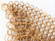 0.8*7mm Weld Type Chainmail Ring Mesh Curtain For Office Partition Screen