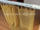 Bronze Color Metal Electroplating Ring Mesh Curtain As Partitions Interior Decoration