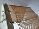 Golden Color Aluminum Spray Coated Metal Mesh Drapery For Interior Flexible Decoration