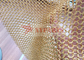 Gold Color Carbon Steel Chainmail Ring Mesh Curtain For Coffee Shop Decoration
