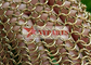 1.0x8mm Ring Chainmail Curtain Brass Material Metal In Sound Stage