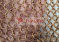 1.5 MM Wire Diameter Copper Chain Braided Ring Mesh For Background Decoration