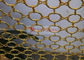 Stainless Steel S Type Flat Wire 3.0mm Ring Metal Mesh Curtain  For Interior Partition