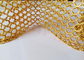 Gold Color Stainless Steel Chainmail Wire Mesh Curtain For Space Dividers