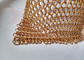Stainless Steel 8mm Chainmail Fabric Copper Color For Architecture