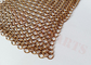 8mm Architecture Chainmail Fabric In Copper Color