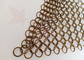 Bronze Color 1.5x15 Ring Mesh Curtain Stainless Steel For Store Construction
