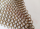 Stainless Steel 20mm Ring Mesh Curtain Hanging Bronze Color For Interior Partitions