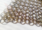 Bronze Color Chainmail Wire Mesh Drapery Stainless Steel For Indoor Partitions