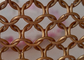 Copper Color Stainless Steel 10mm Ring Mesh Curtain As Outer Facade Covering