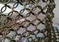 Stainless Steel 1.5x15mm Metal Ring Mesh Bronze Color Use As Space Partitions
