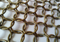 Bronze Color Metal Ring Mesh 1.5x15mm As Space Partitions For Shopping Mall